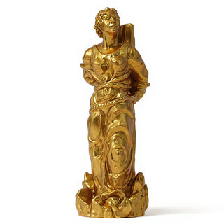 Saint Joan of Arc at the Stake Statue - 13-inch — Antique Gold finish