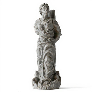 Saint Joan of Arc at the Stake Statue - 13-inch — Antique Stone finish