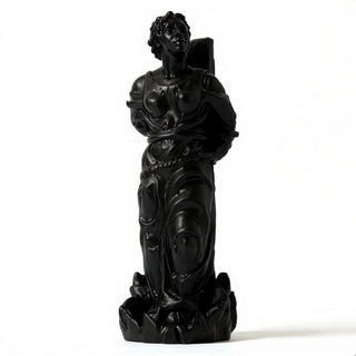 Saint Joan of Arc at the Stake Statue - 13-inch — Flat Black finish