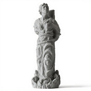 Saint Joan of Arc at the Stake Statue - 13-inch — Limestone finish