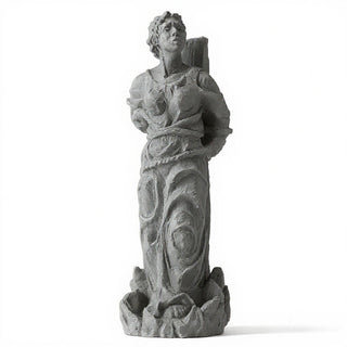 Saint Joan of Arc at the Stake Statue - 13-inch — Old Stone finish