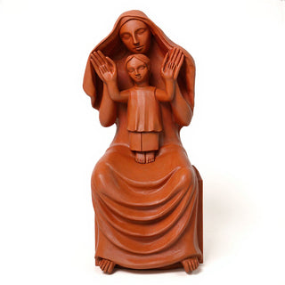Medieval Mary and Child Statue - 45-inch — Metro finish