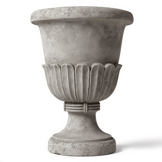 Benjamin Urn Planter - 18-inch — Limestone finish