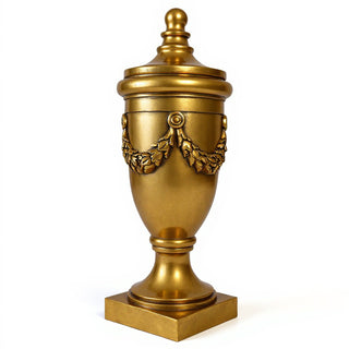 San Marino Finial with Lid - 32-inch — Antique Gold finish