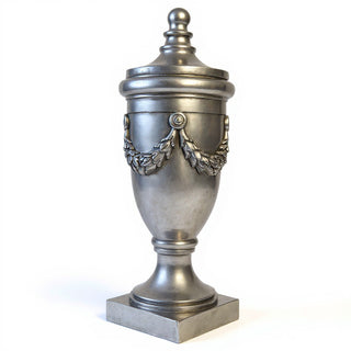 San Marino Finial with Lid - 32-inch — Antique Silver finish