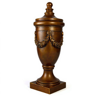 San Marino Finial with Lid - 32-inch — Bronze finish