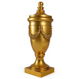 San Marino Finial with Lid - 32-inch — Deep Gold finish