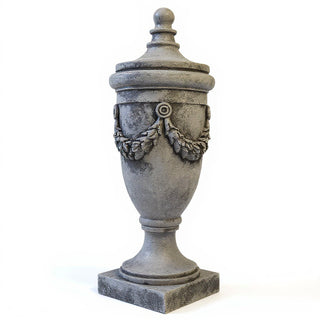 San Marino Finial with Lid - 32-inch — Old Stone finish