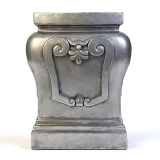 Fallon Pedestal - 14-inch — Antique Silver finish