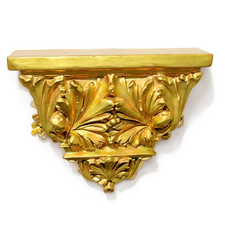 Horizontal Leaf Bracket Wall Bracket — Deep Gold finish
