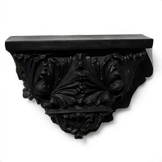 Horizontal Leaf Bracket Wall Bracket — Flat Black finish