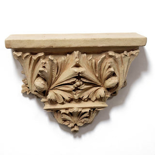 Horizontal Leaf Bracket Wall Bracket — Gothic Stone finish