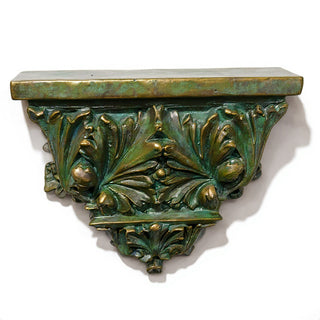 Horizontal Leaf Bracket Wall Bracket — Green Bronze finish
