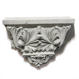 Horizontal Leaf Bracket Wall Bracket — Old Stone finish