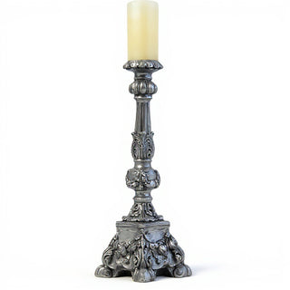 Astaire Candleholder - 22-inch — Antique Silver finish