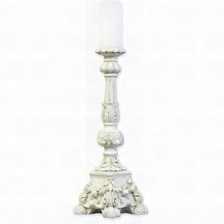 Astaire Candleholder - 22-inch — Flat White finish