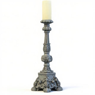Astaire Candleholder - 22-inch — Limestone finish