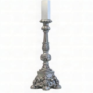 Astaire Candleholder - 22-inch — Silver finish