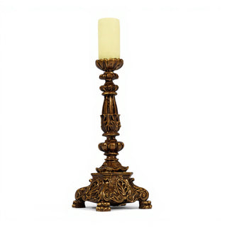 Baroque Candle Holder Candleholder - 20-inch — Bronze finish