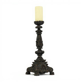 Baroque Candle Holder Candleholder - 20-inch — Iron finish
