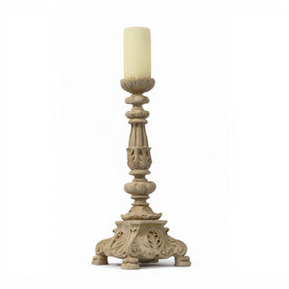 Baroque Candle Holder Candleholder - 20-inch — Museum Terracotta finish