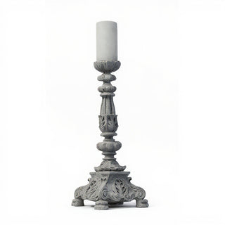 Baroque Candle Holder Candleholder - 20-inch — Old Stone finish