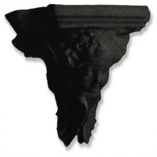 Angel Face Bracket, Small Wall Bracket - 7-inch — Flat Black finish