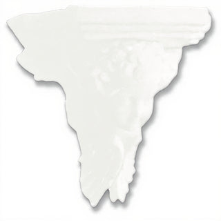 Angel Face Bracket, Small Wall Bracket - 7-inch — Flat White finish