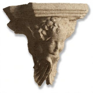 Angel Face Bracket, Small Wall Bracket - 7-inch — Gothic Stone finish