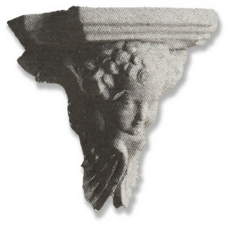Angel Face Bracket, Small Wall Bracket - 7-inch — Limestone finish