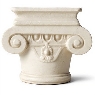 Deco Capital - 5.5-inch — Antique White finish