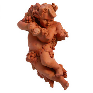 Grape Cherub Left Wall Plaque - 14-inch — Metro finish