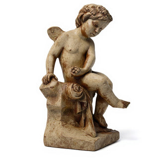 Single Cherub Statue - 21-inch — Gothic Stone finish
