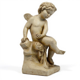 Single Cherub Statue - 21-inch — Museum Terracotta finish