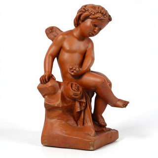 Single Cherub Statue - 21-inch — Metro finish