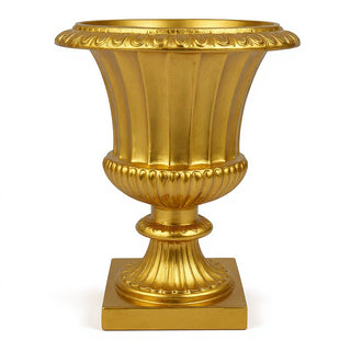 Fluted Urn Planter - 29-inch — Antique Gold finish