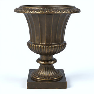 Fluted Urn Planter - 29-inch — Bronze finish
