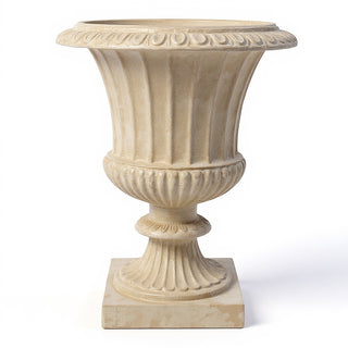 Fluted Urn Planter - 29-inch — Museum Terracotta finish