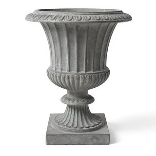 Fluted Urn Planter - 29-inch — Old Stone finish