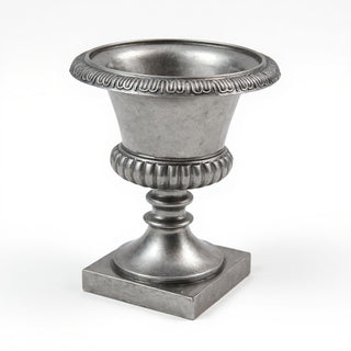 Smooth Urn Planter - 23.5-inch — Aged Silver finish