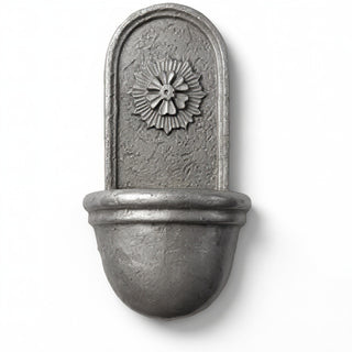 Starburst Planter - 28-inch — Aged Silver finish