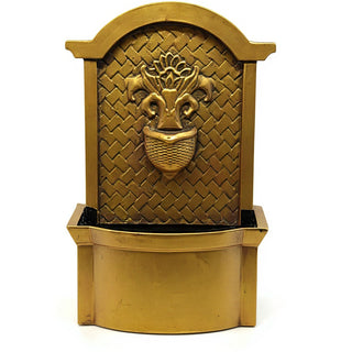 Country Wall Fountain - 26-inch — Antique Gold finish