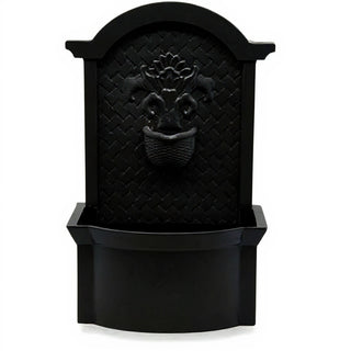 Country Wall Fountain - 26-inch — Flat Black finish