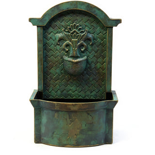 Country Wall Fountain - 26-inch — Green Bronze finish