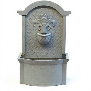 Country Wall Fountain - 26-inch — Limestone finish