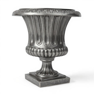 Classical Urn Planter - 22-inch — Aged Silver finish