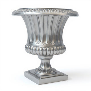 Classical Urn Planter - 22-inch — Silver finish