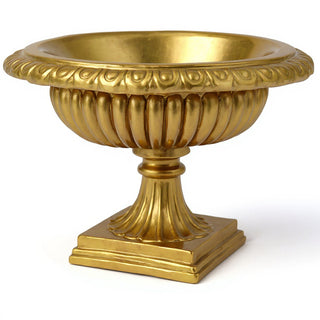 Low Planter — Antique Gold finish