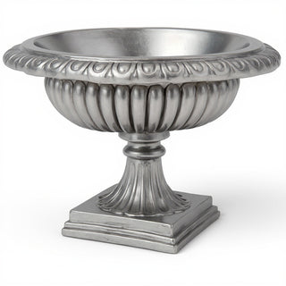 Low Planter — Antique Silver finish