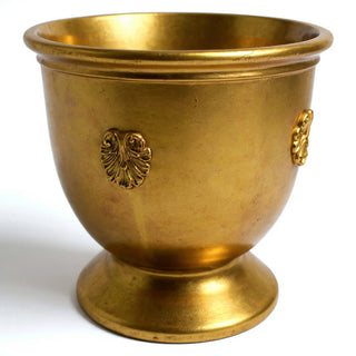 French Anduze Planter — Antique Gold finish
